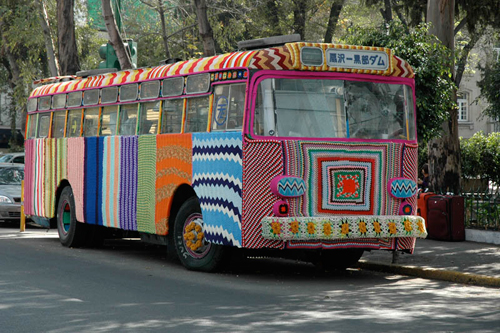 Xe buýt từ sợi ở Mexico - hình nền máy tình đẹp