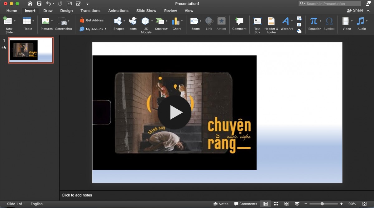 Cách chèn file ảnh động GIF và video vào PowerPoint 00