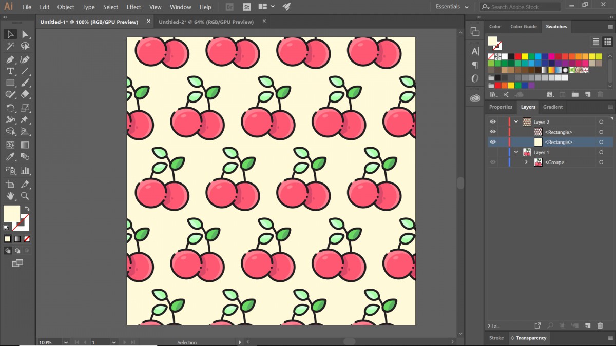 hướng dẫn tạo pattern bằng illustrator 11