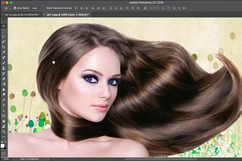 Tách tóc bằng Select and Mask trong Photoshop
